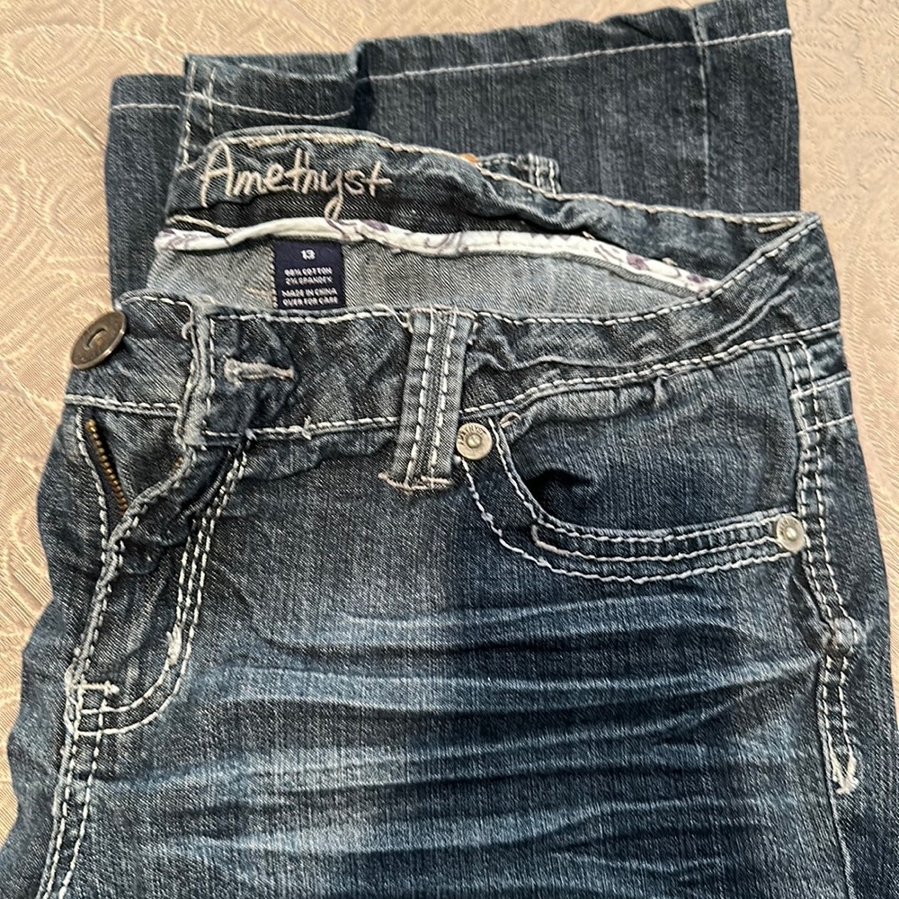 Size 13 blue jeans great shape with a little fade in it